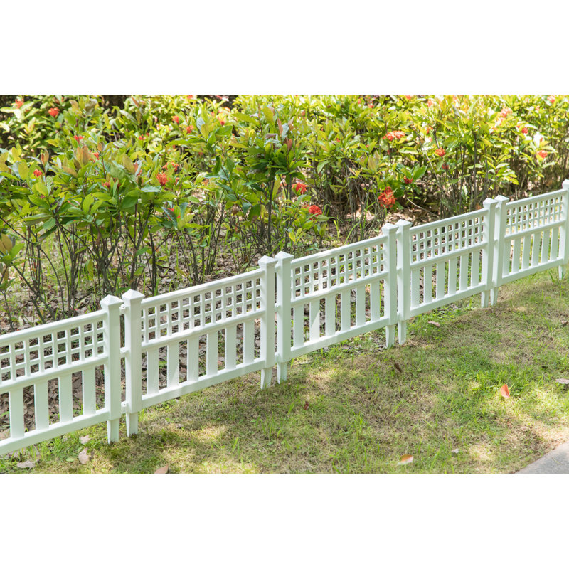 Gardenised 20'' H x 24'' W Yes Vinyl Fencing Kits & Reviews Wayfair